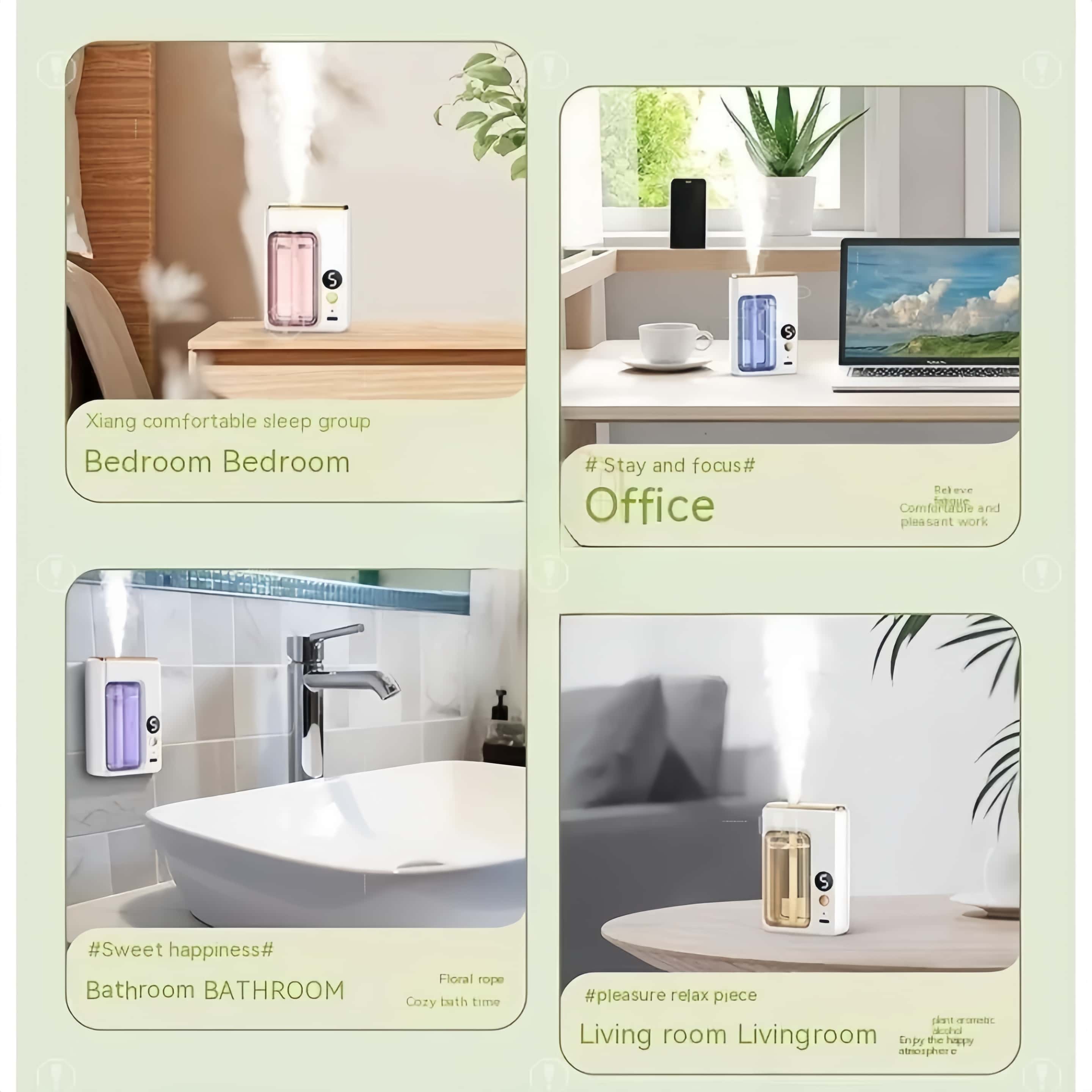 Automatic Aroma Diffuser Aroma Diffuser Air Freshener Rechargeable ...