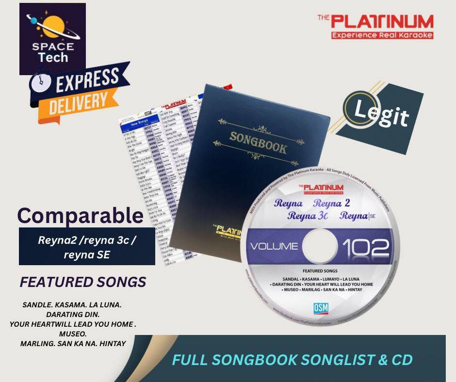PLATINUM REYNA 1 / 2 / 3C/SE Latest CD & Full Songlist Songbook VOLUME ...