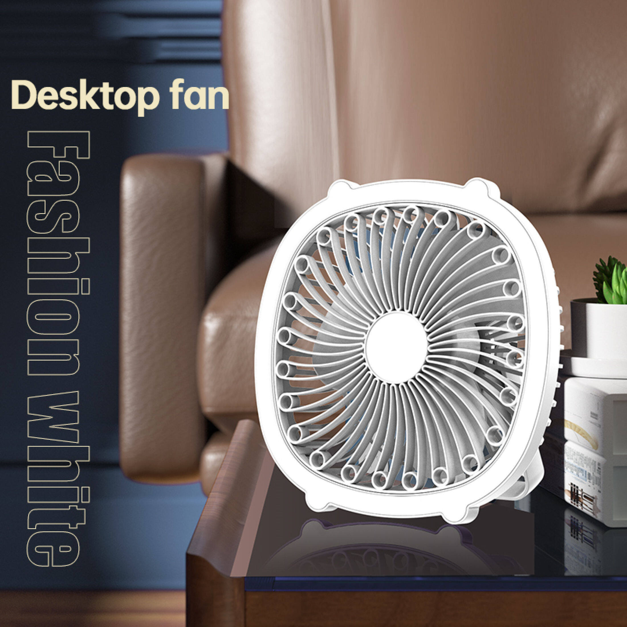 3in1 Portable Electric Fan 6'' AC/DC Rechargeable Fan with Led Light ...