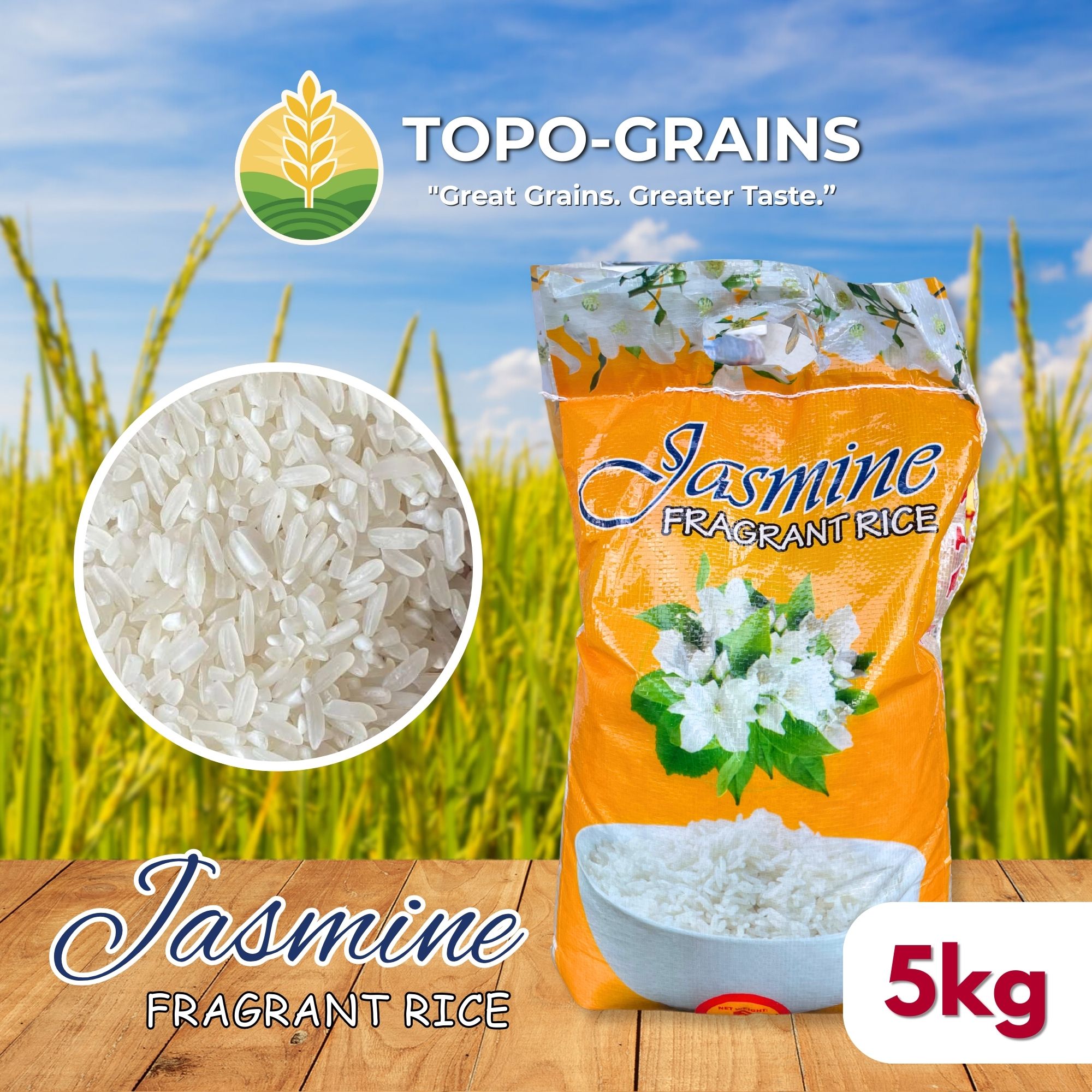 Jasmine Fragrant White Rice 5kg 25kg - Malambot , Masarap , Mabangong ...