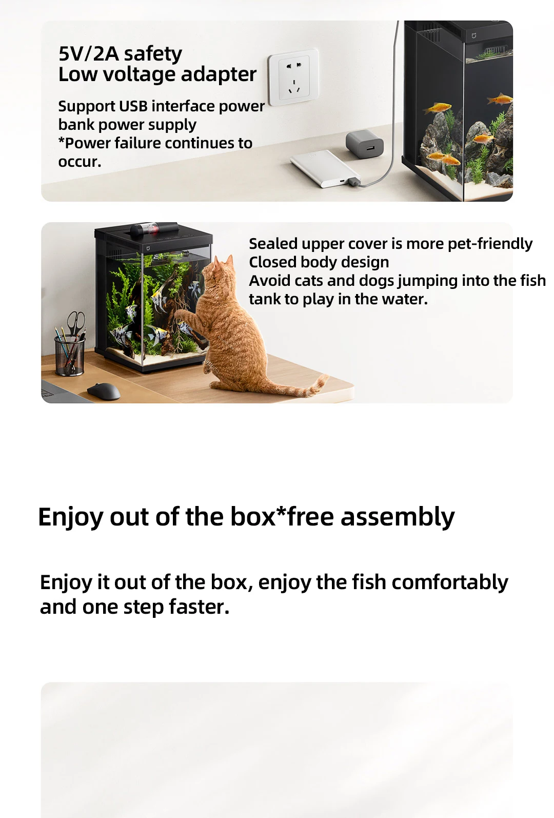 Visual Reference: Xiaomi Mijia Smart Fish Tank 10L Auto Feed Back Filter