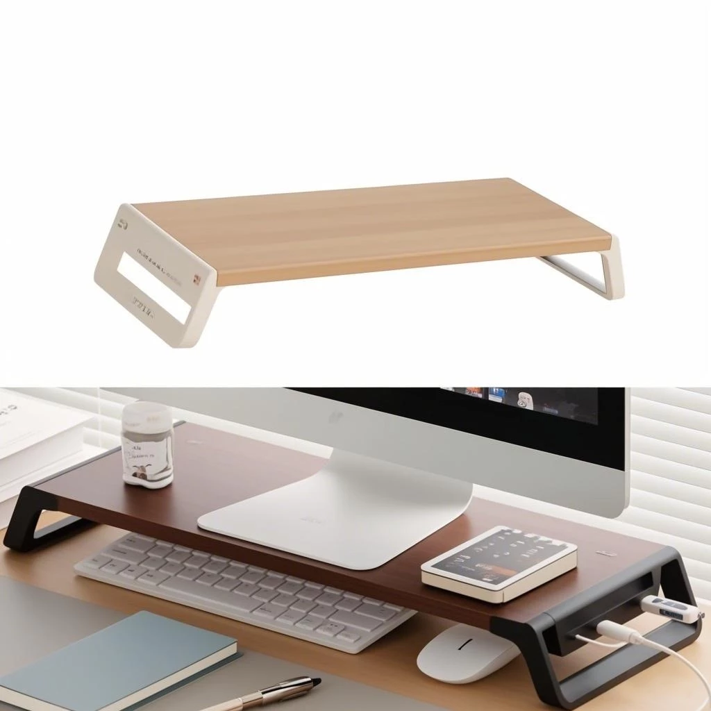 Monitor Stand Universal USb Expansion Station Desktop Storage Rack Base ...