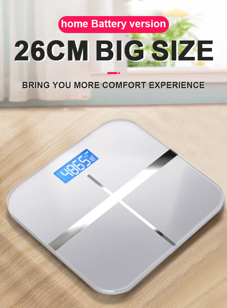 Digital Glass Personal Human Weighing Scale Electric Tempered Glass LED ...