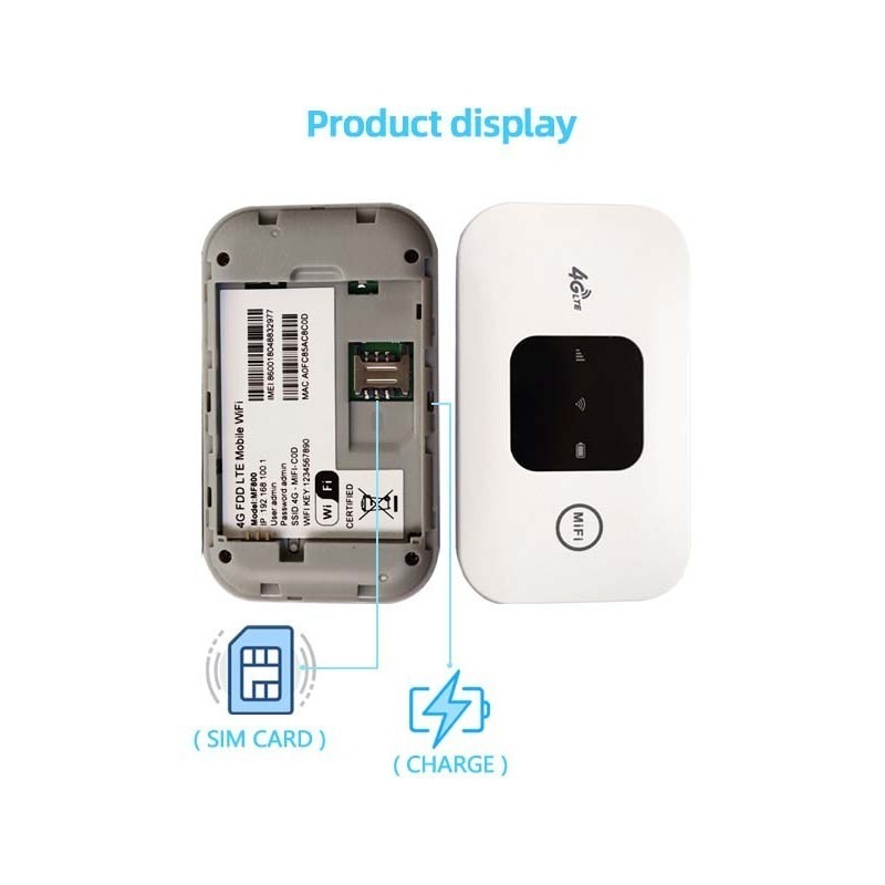 MF800 Pocket WiFi Openline 4G LTE Hotspot Router Modem Universal Sim ...