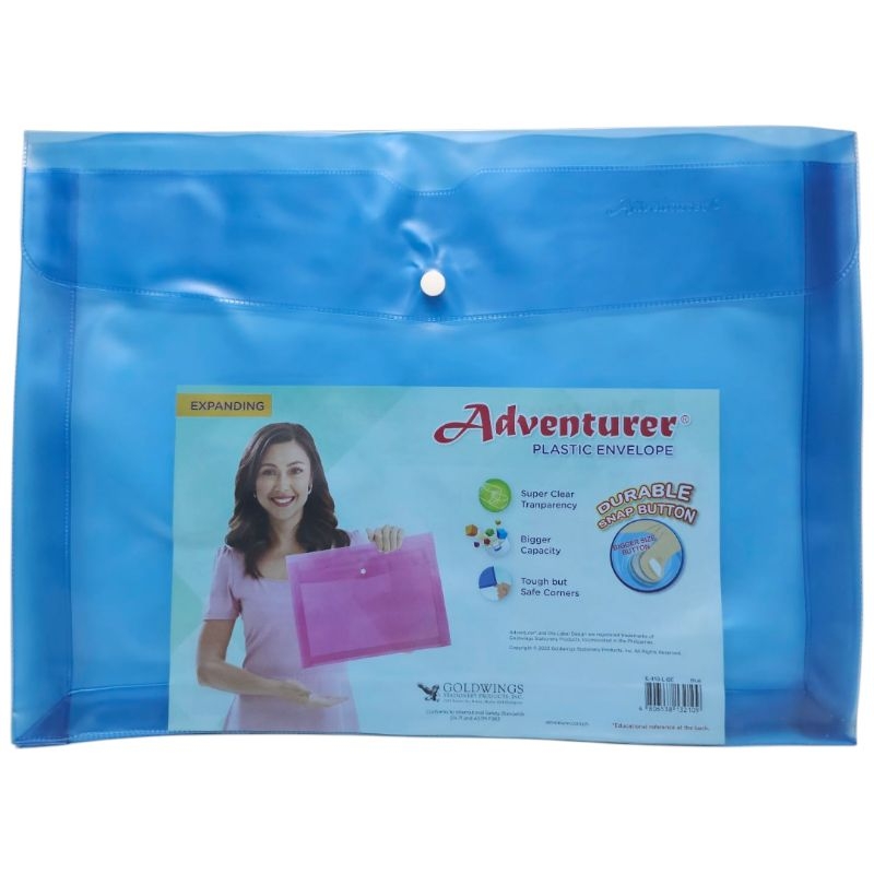 Adventurer Expanding Colored Envelope Snap Button Long | Shopee Philippines