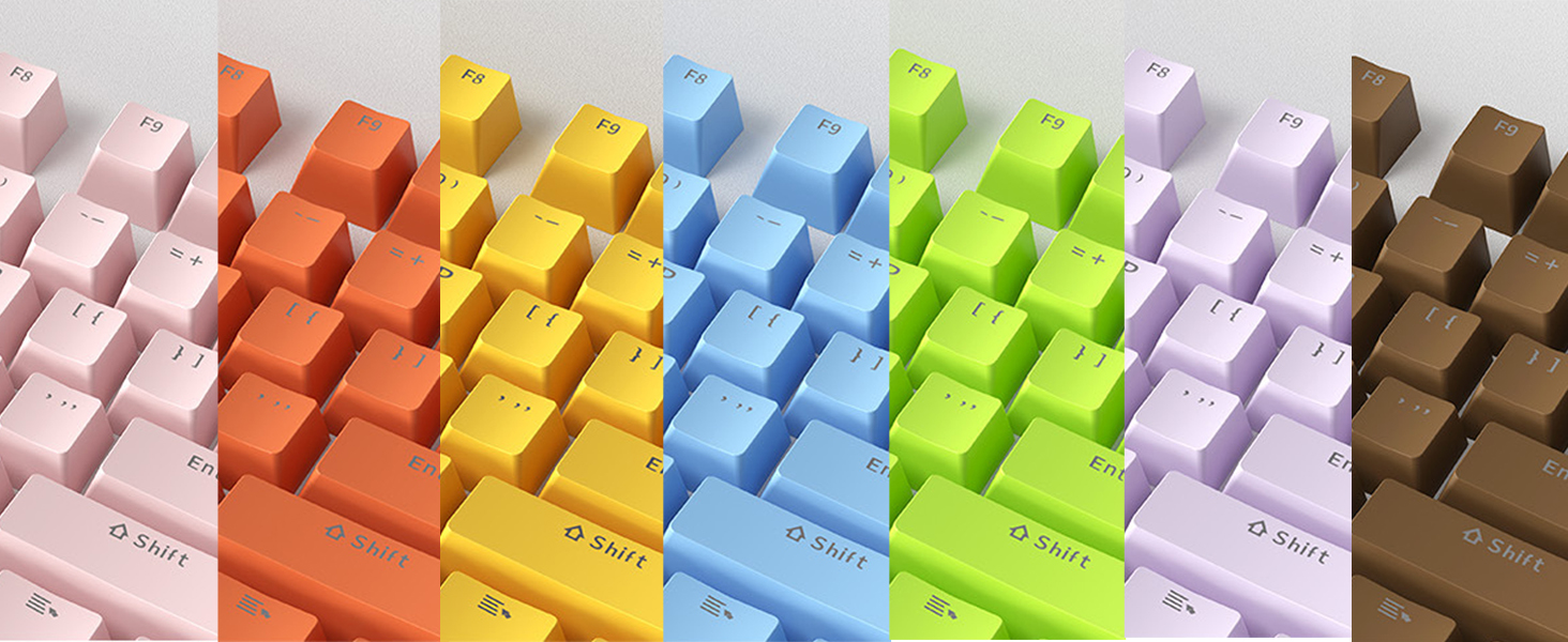 FEKER ABS Keycaps OEM Profile Backlit Keycap for RK61 61/87/104/108 ...