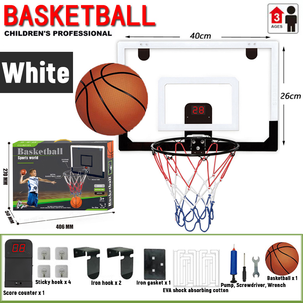Indoor Basketball Hoop Basketball Ring For Kids With Score Counter Can ...