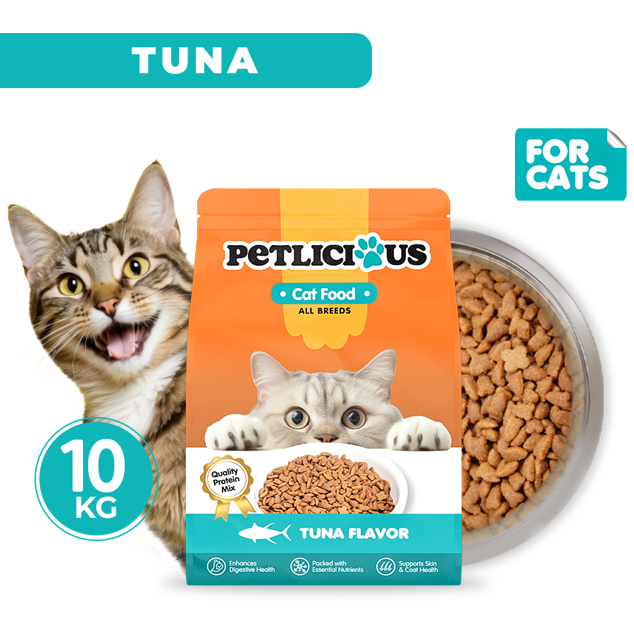 Petlicious Cat Dry Food Salmon and Tuna Flavor 10kg Collection | Shopee ...
