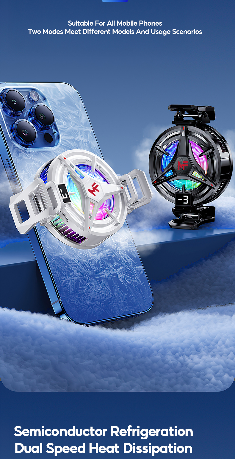 MODOFO Magnetic Mobile Radiator Ice Making Three-Speed RGB ...