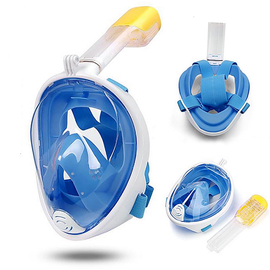 Full Face Snorkeling Set Anti Leak Easy Breathing Diving Mask ...
