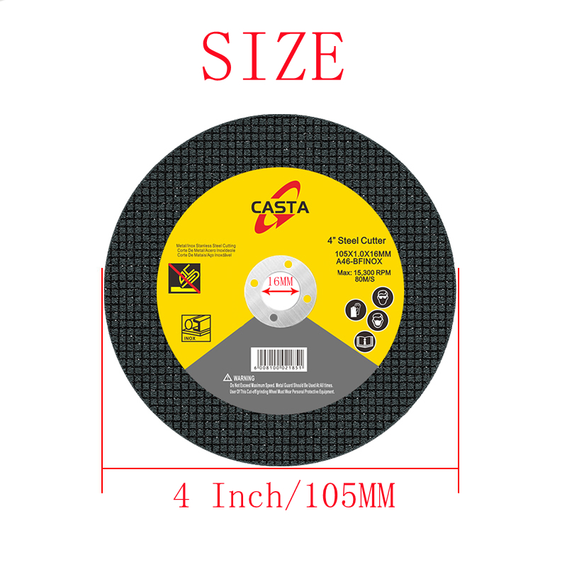 Metal Stainless Steel 4 Inch Premium Cutting Discs, 25pcs/Box 4 Color ...