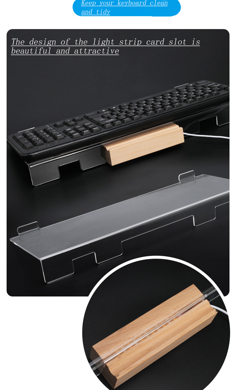 FANTASY UP BG-8J computer keyboard stand Acrylic illuminated,practical ...