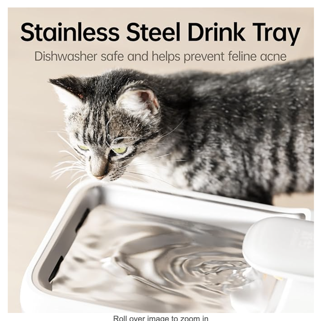 SINGES 6Pack Replacement Filters, 135oz/4L Automatic Pet Fountain Cat Water Fountain Dog Water Dispenser