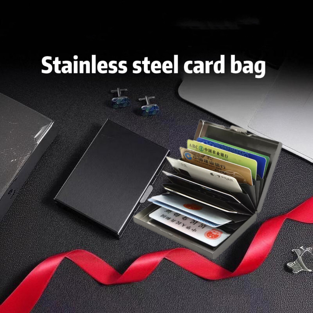RFID Blocking Credit Card Holder – Aluminum Alloy Security Wallet For Men & Women