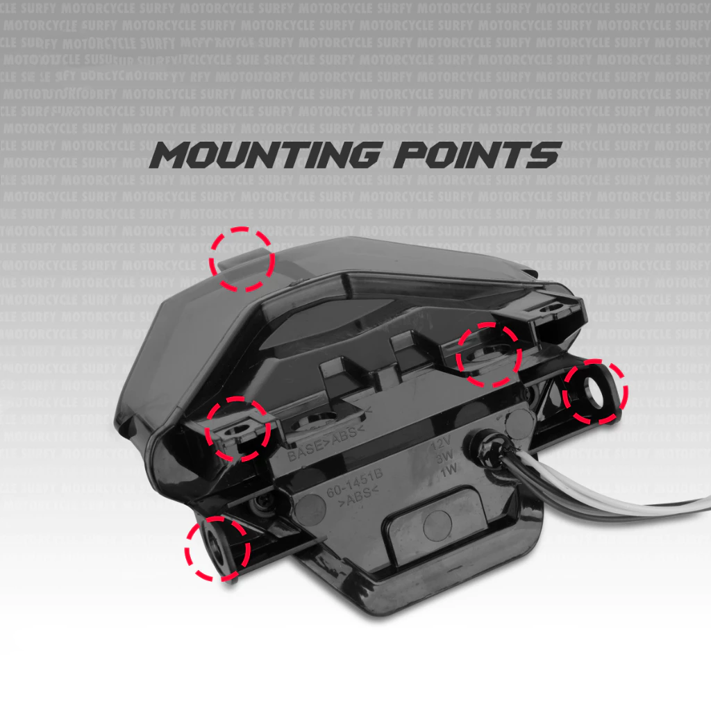 Shark Power Sniper 150 Tail Light Yamaha R3 MT03 RGB 26Modes Smoke ...