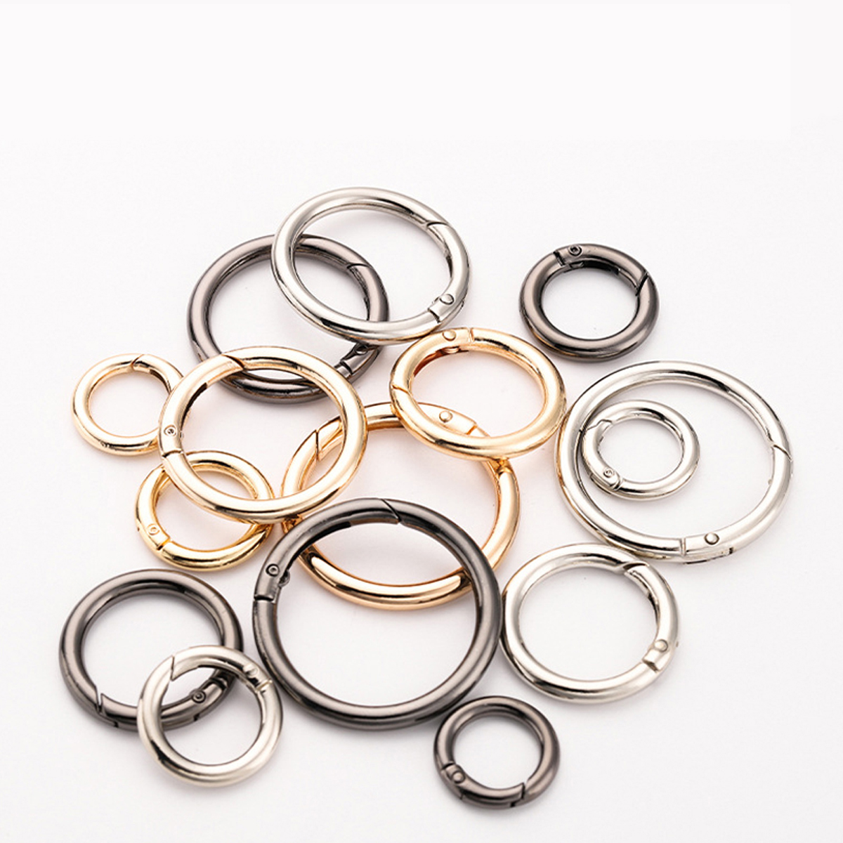 O Ring Spring Buckle for Bag Gold Metal Hook Accessory Silver Chain ...