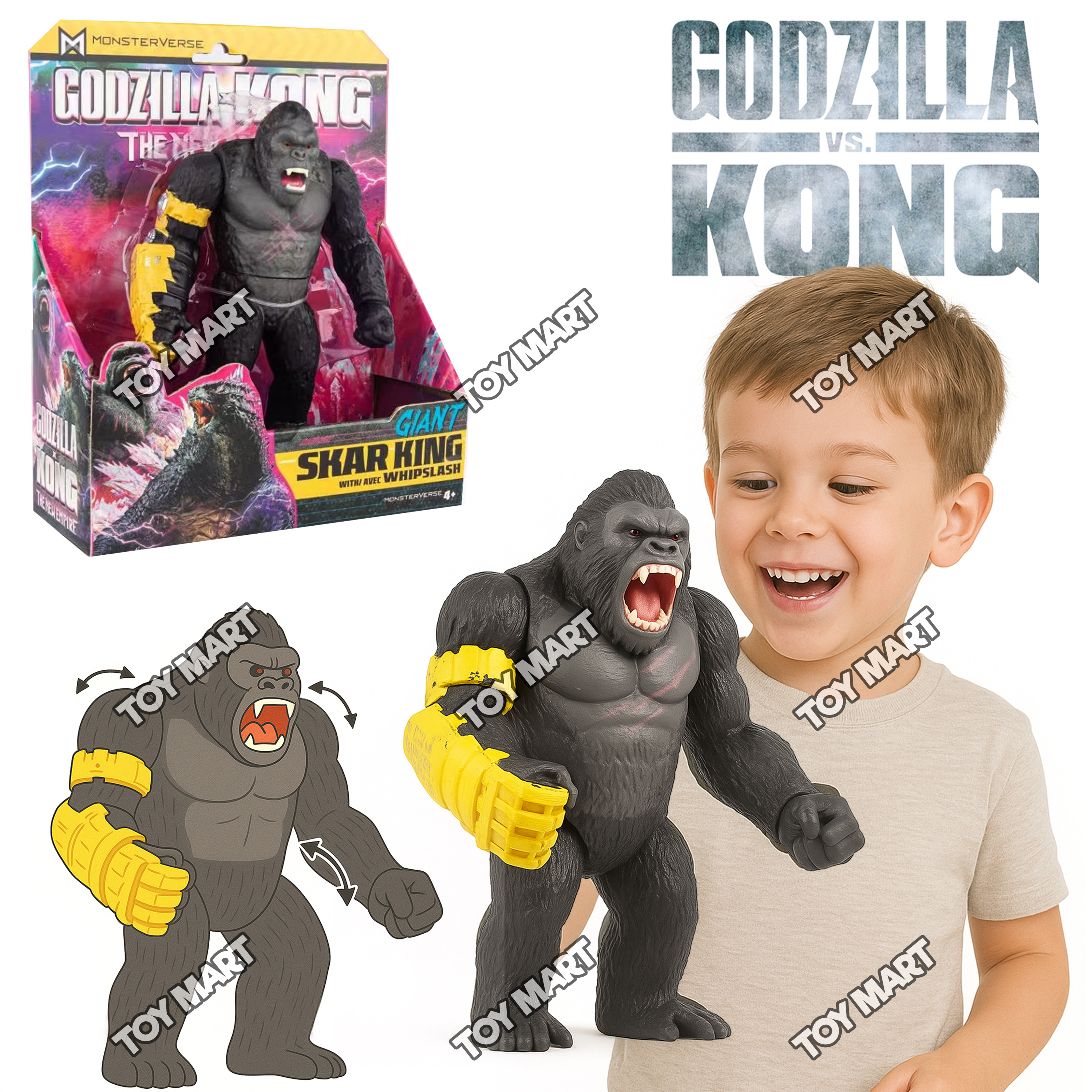 Shimo Ice Beast Godzilla x Kong Collectible Authentic Action Figure Toy ...