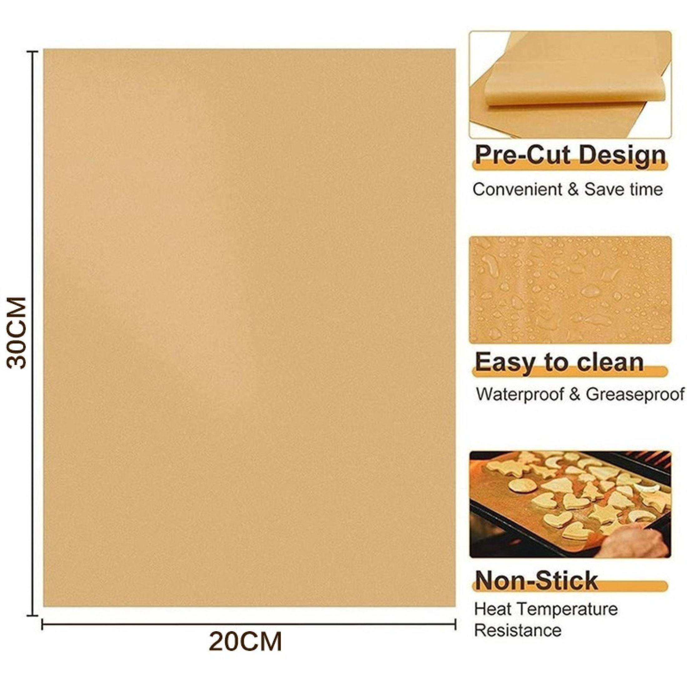 100Pcs Baking Paper Non-stick Parchment Rectangle Paper Pizza Hamburger ...
