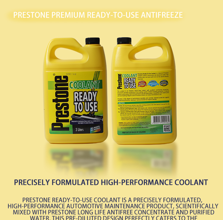 Prestone Coolant Ready To Use 3L-1L green Preventsoverheating rust car ...