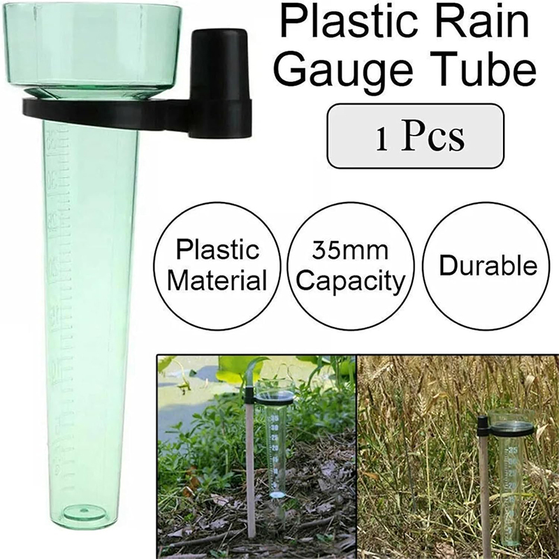 1 Set Rainwater Measurement Tool Outdoor Rain Gauge Collector Garden ...