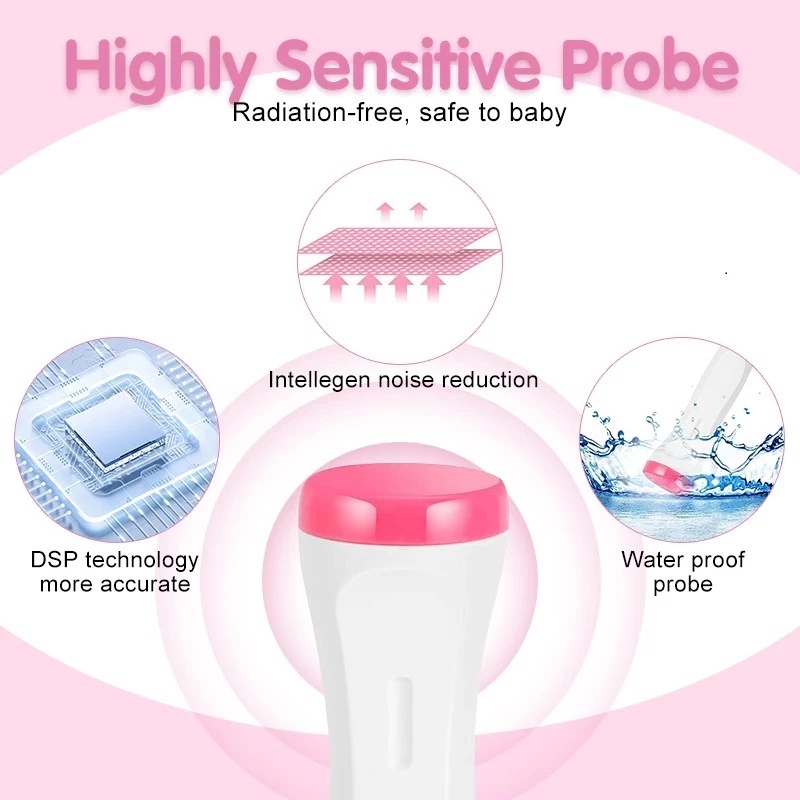 Fetal Doppler original Baby Heart Monitor Device Pregnant Women Home ...