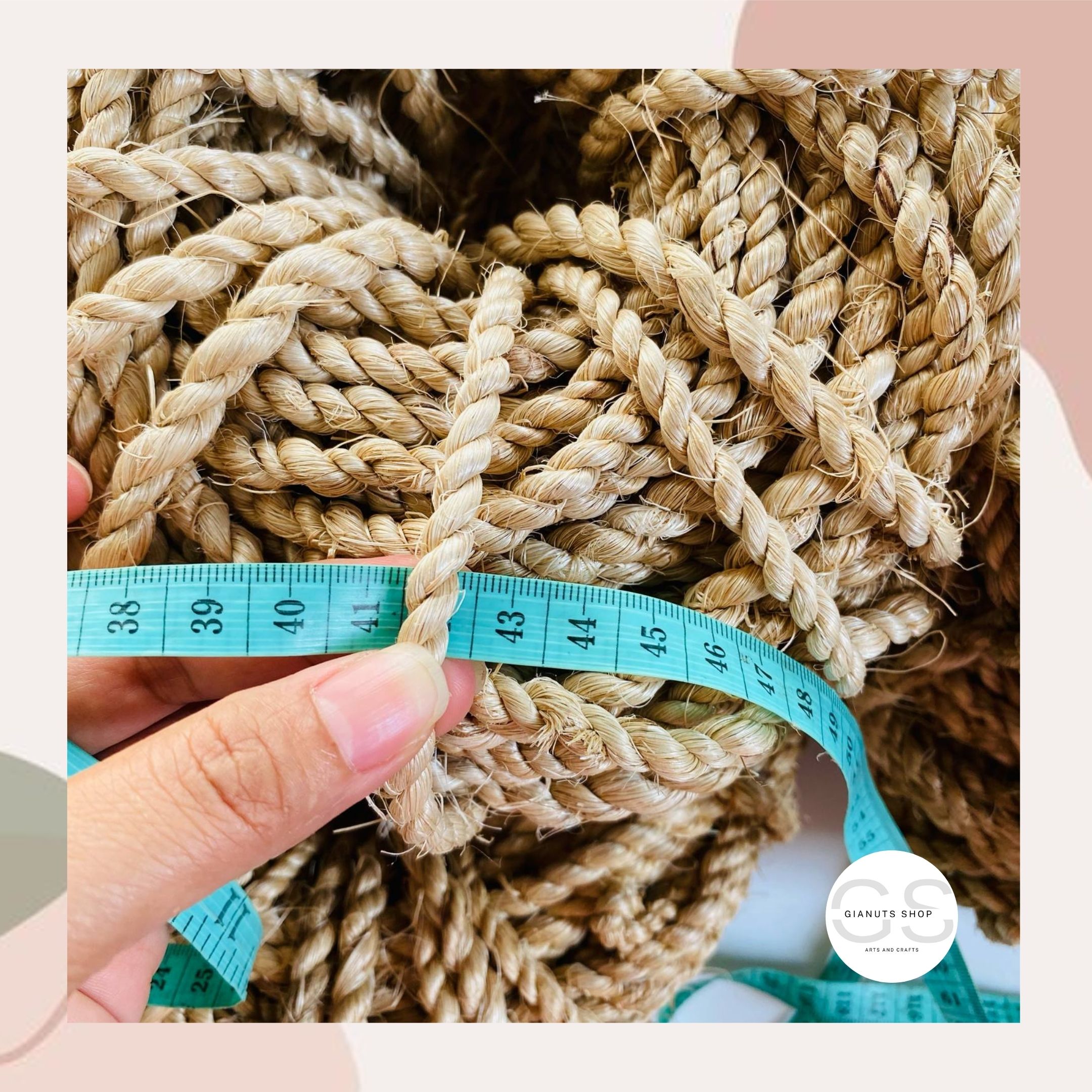 Abaca Rope Multipurpose 30yards Handmade 7-8mm Thickness Cat Scratcher ...
