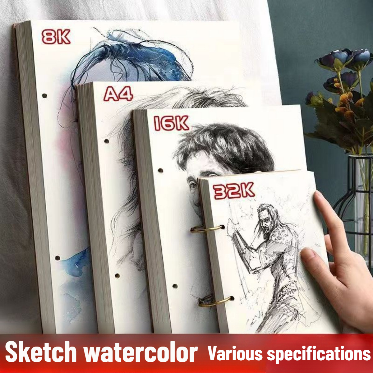 Sketchbook Drawing Book Thick Blank Kraft Sketch Pad drawing Notepad ...