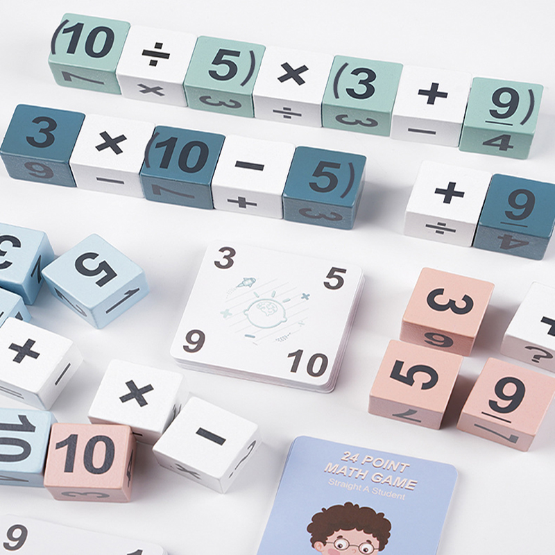 Blocks Math Game Counting Toys Portable Funny Competition Counting ...