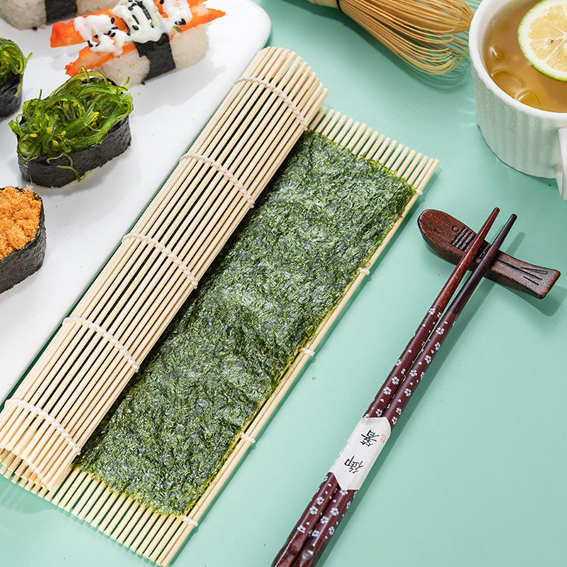 KM Bamboo Sushi Mat Maker Kit Rice Roll Non-Stick Sushi Mat Sushi ...