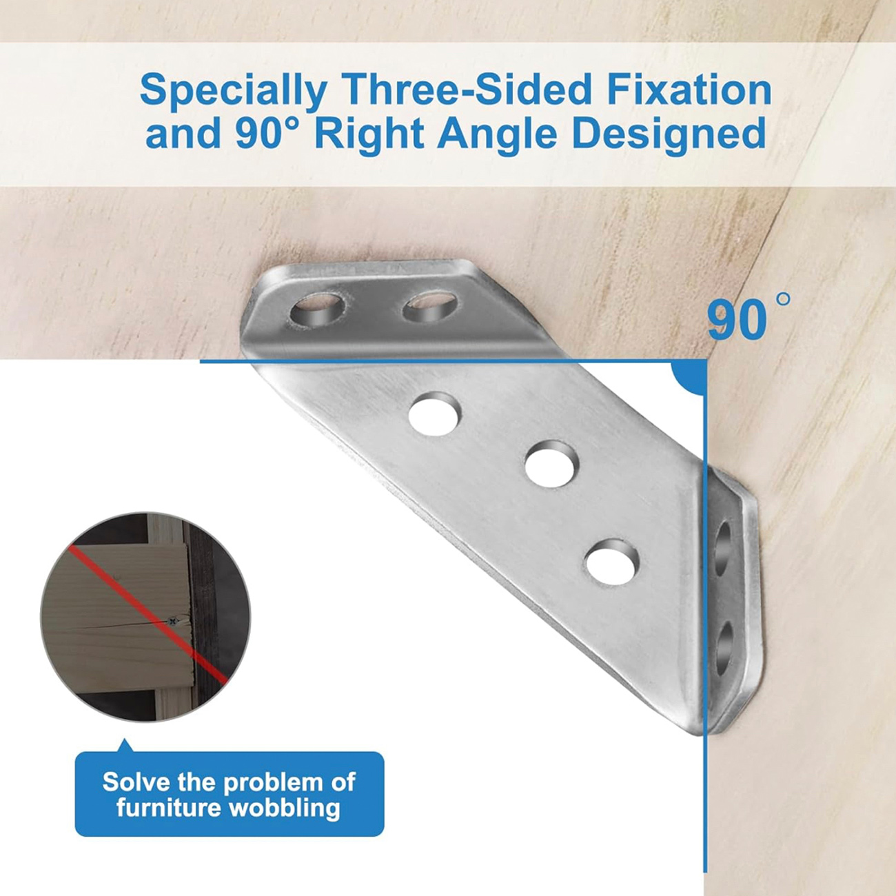 Universal Stainless Steel Furniture Drawer Support Angle Shelf ...