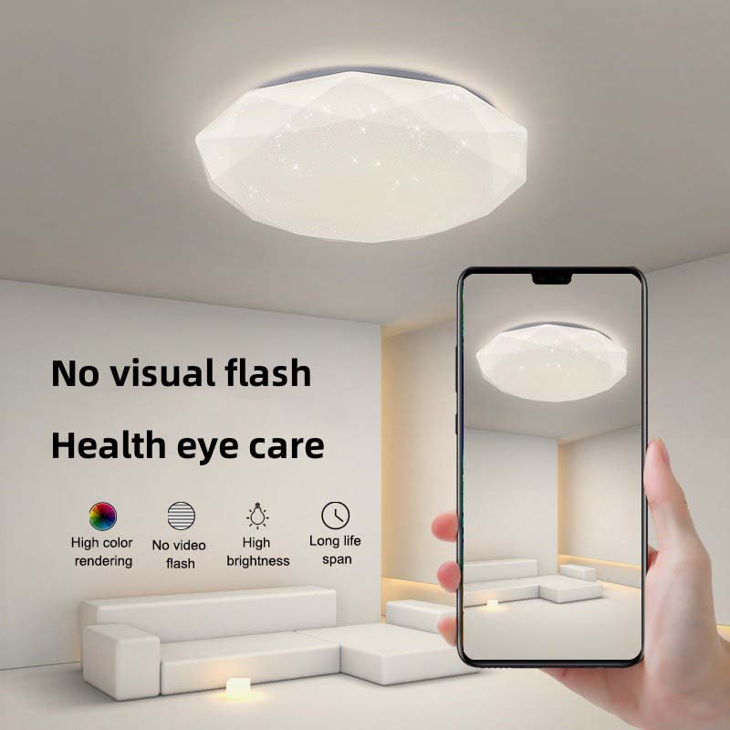 Yowxii Diamond LED Ceiling Light Tri Color Room Light For Living Room ...