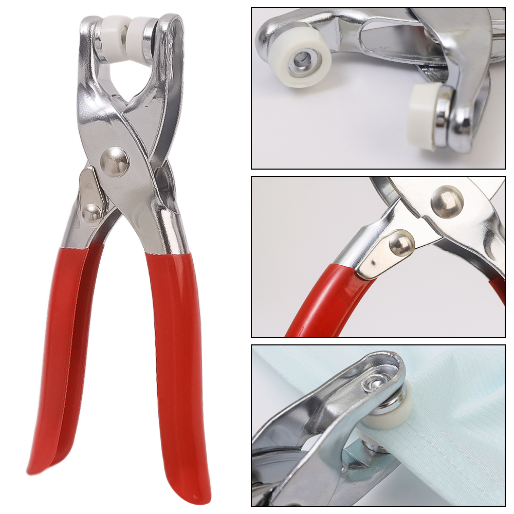 100PCS Button Pliers Set Snap Fastener Plier Tool Metal Snaps Colored ...