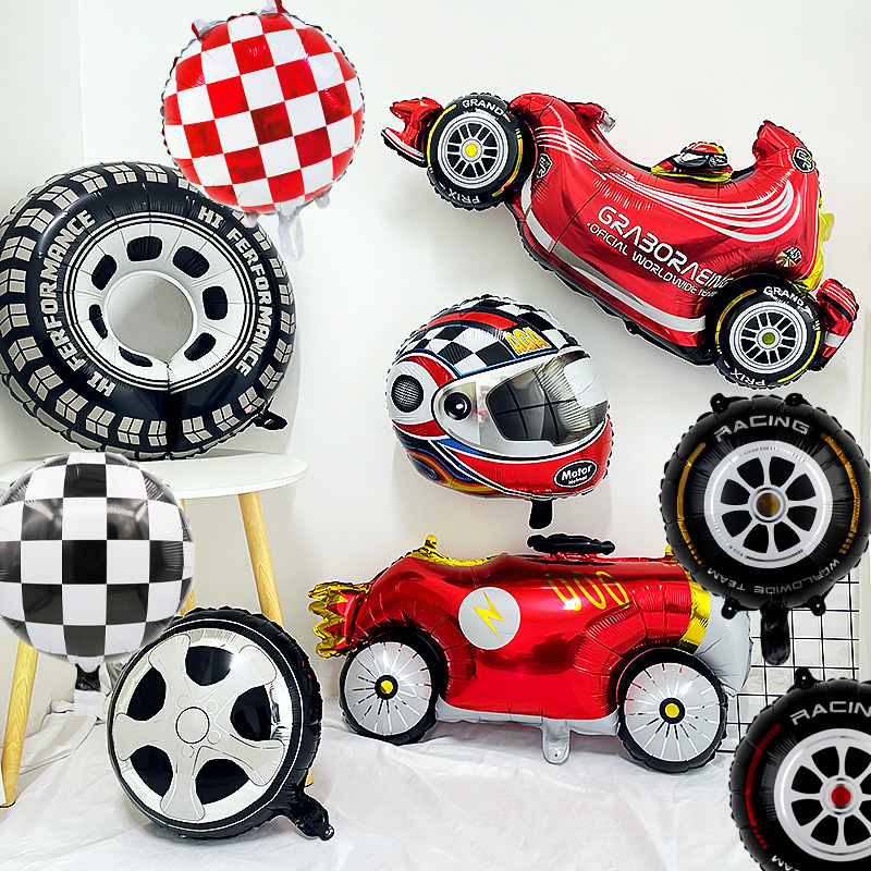 Hot Wheels Theme Balloons Party Decorations Racing Boy Birthday ...