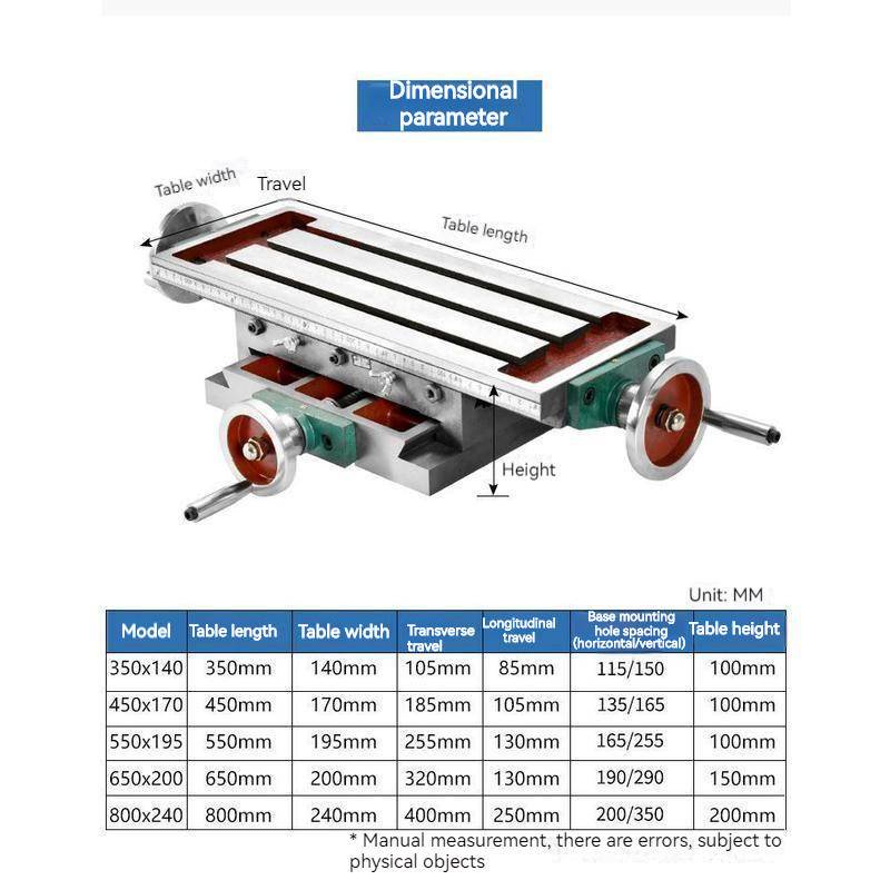 Multi-Function Cross Sliding Table for Mini Drilling/Milling Dovetail ...