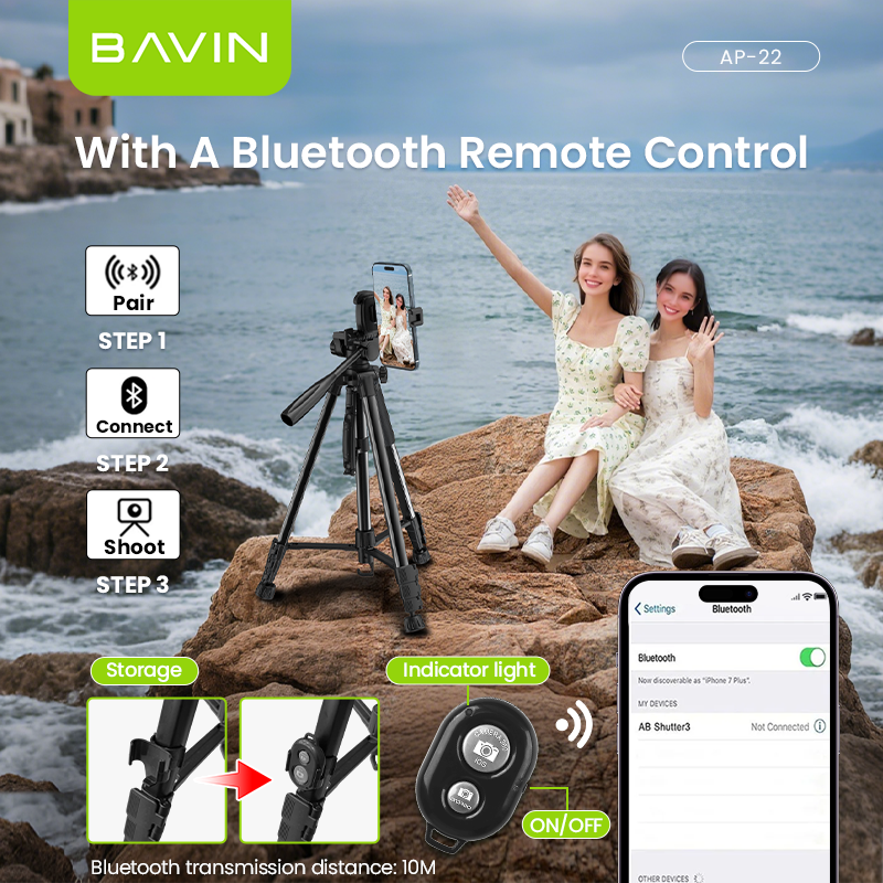 BAVIN P22 Camera Tripod for DSLR Tripod Stand for Mobile Phones ...