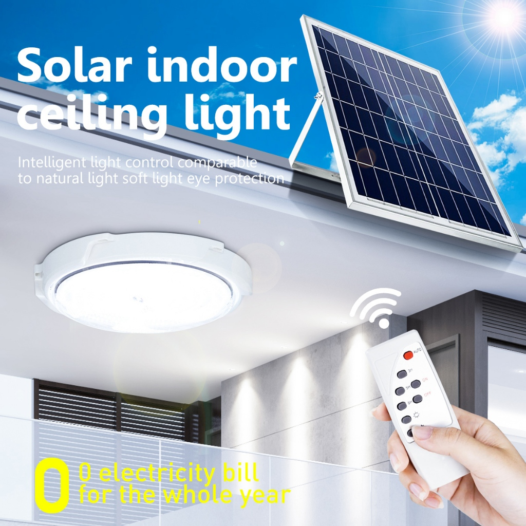 Solar Ceiling Light Indoor Light LED Emergency Waterproof Outdoor ...