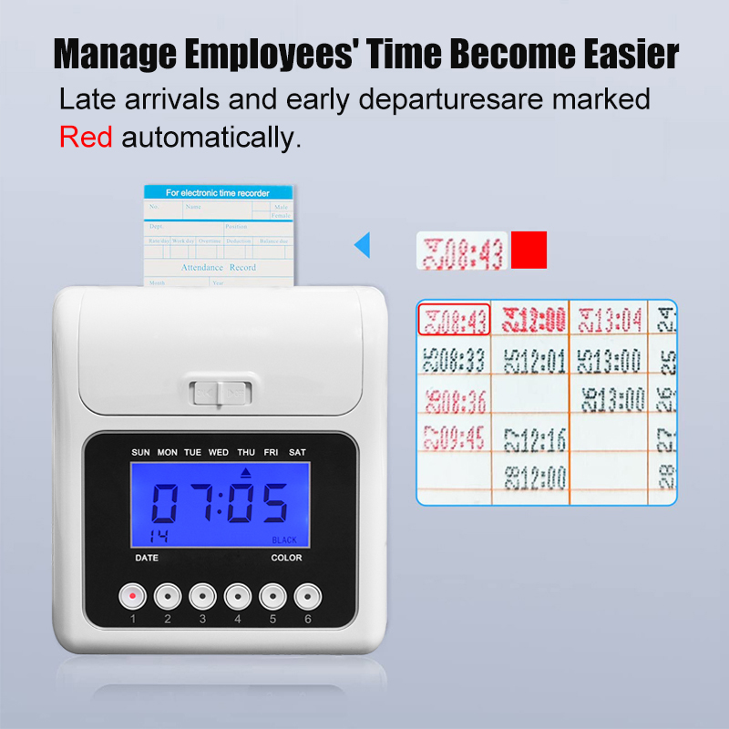 LED Screen Bundy Clock With Timecard Power Outage Available With ...