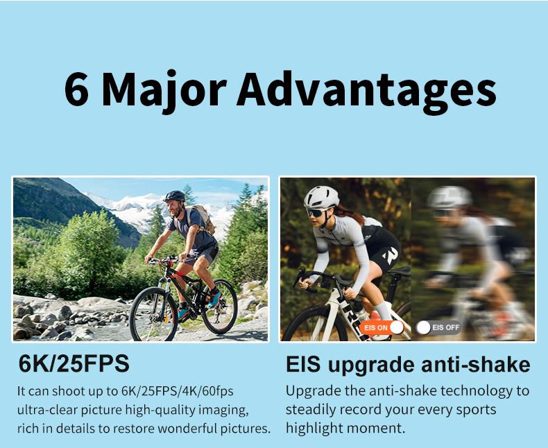 ALSTON A12 PRO action camera 6K Sports Video Underwater Wireless WIFI ...