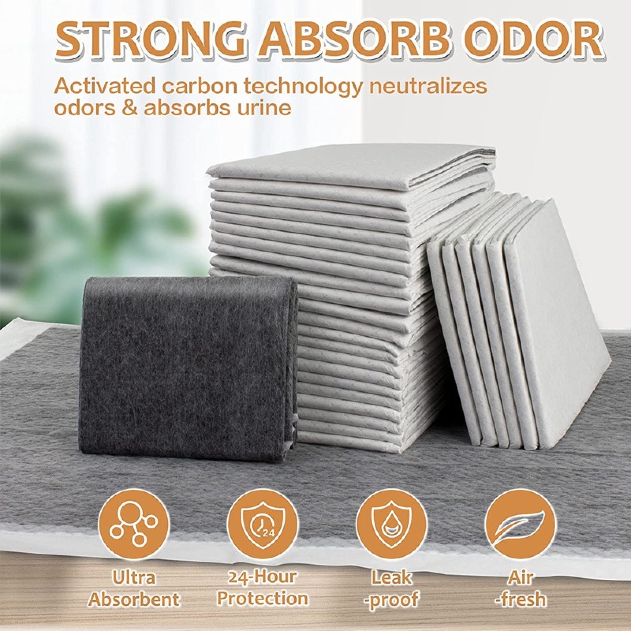 Pet Urine Pad Bamboo Charcoal Deodorizing Super Absorbent Carbon Fiber