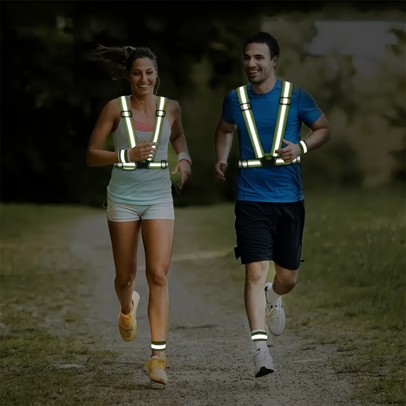 Garter Reflective Vest -High Visibility Safety Vest for Night Riding ...