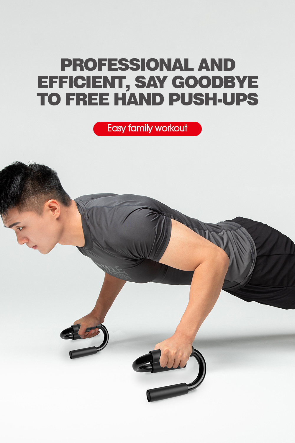 Push Up Rack Stand 1 Pair H-Type Perfect Muscle Home Gym Portable Men ...