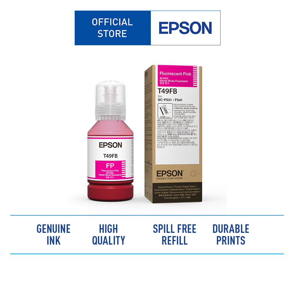 Epson SureColor SC-F130 A4 Dye-Sublimation Textile Printer Ink | Shopee ...