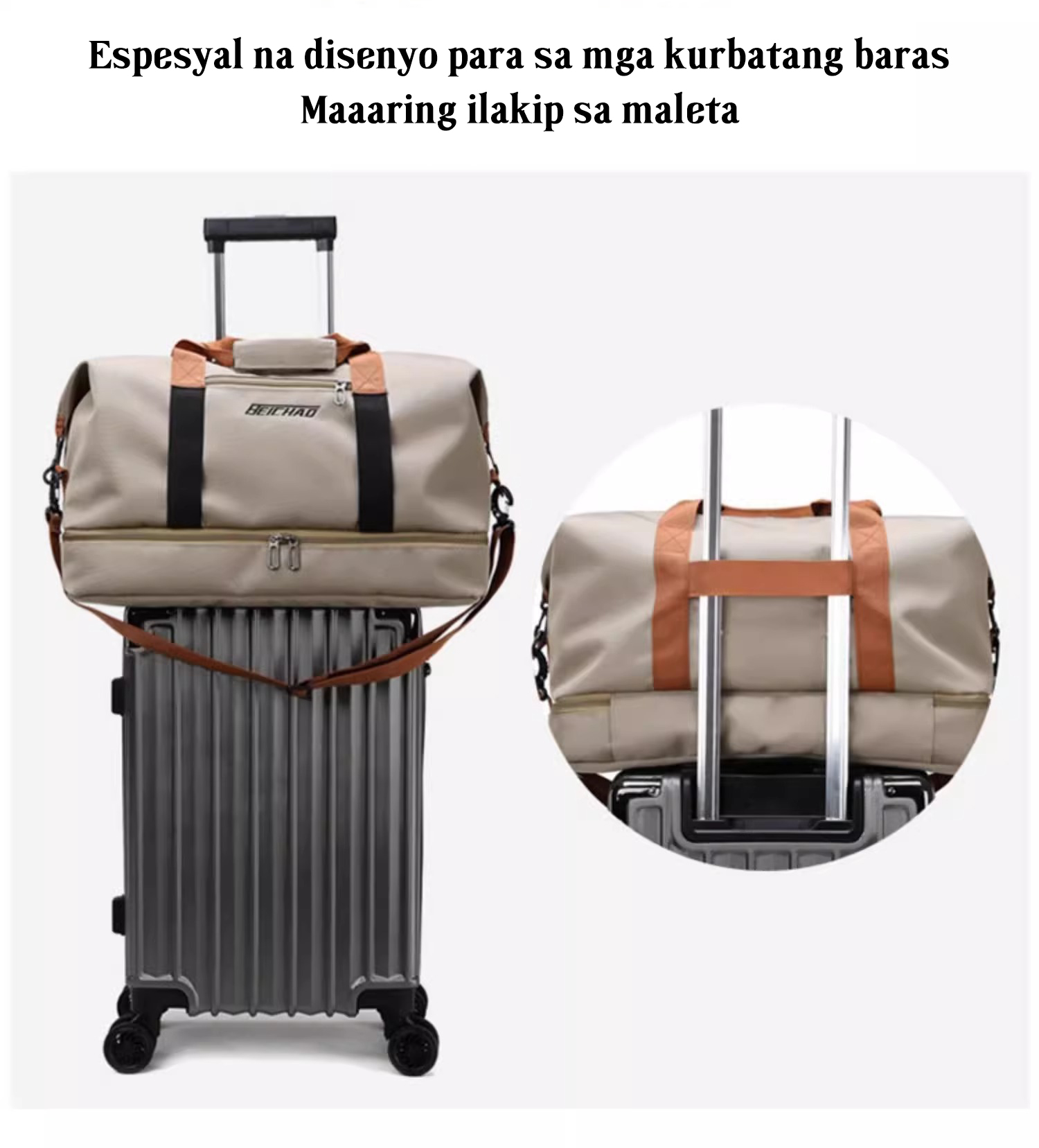 YOYO Travel Bag Women Men Korean Large Capacity Duffle Gym Sports ...