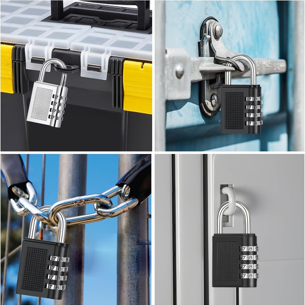 Fyseus by Mitsushi 4 Digit Combination Padlock Waterproof Security Lock ...