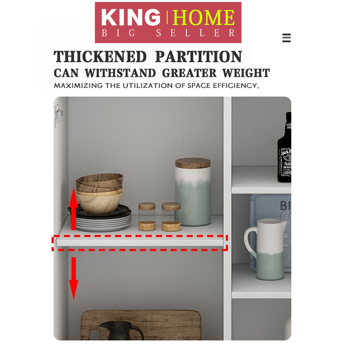 Multi purpose wooden partition storage cabinet, large capacity cabinet ...