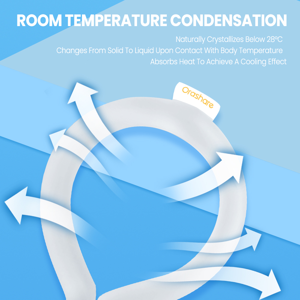 Orashare NC01 Ice Neck Cooler Tube Summer Rapid Cooling Reusable Skin ...