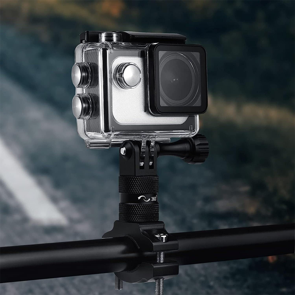 Pxel Action Camera Aluminum Alloy 360° Rotation Mount Clamp for GoPro ...