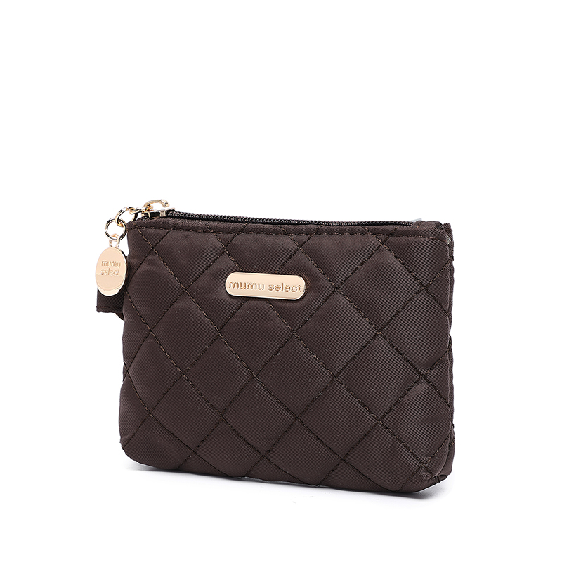 【High-End Mumu】M140 Cute Embroidery Women Square Nylon Wallet Coin ...