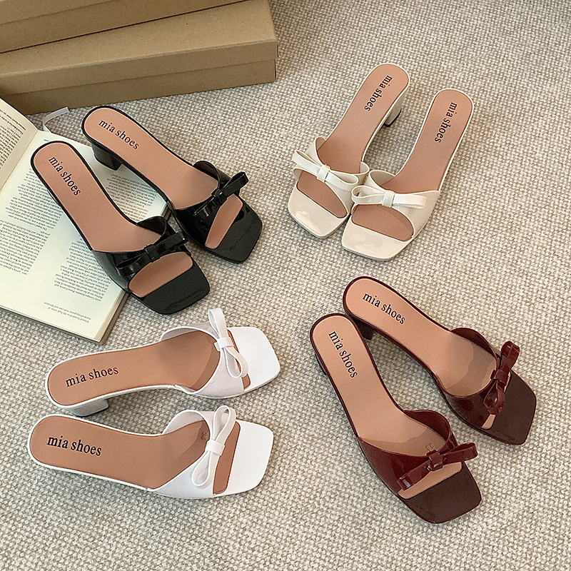Julyya Sandals for Women with Ribbon Comfortable Made of Rubber ...