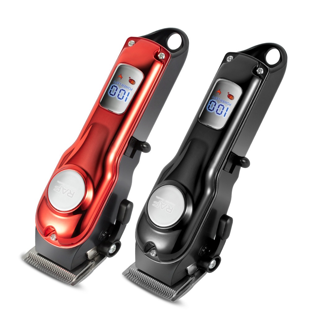RAF Razor Hair Cut Rechargeable Hair Clipper Cordless LCD Monitor ...